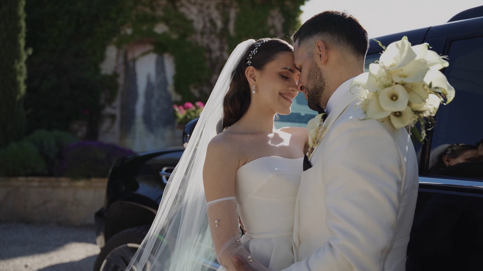 Edaliz y Juan, fotograma de su vídeo de boda en el Cigarral de las Mercedes, Toledo