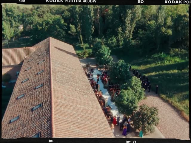 Una celebración entre jardines